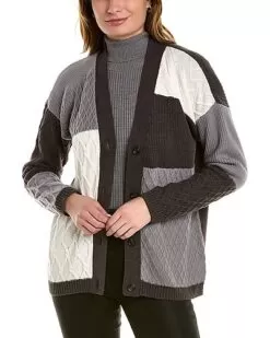Patchwork Cardigan Women
