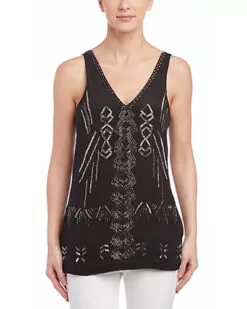 Artelier Tribal Trance Silk Tank Women