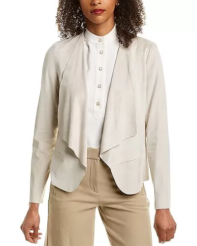 Anne Klein Drape Front Peplum Jacket Women 1 Anne Klein Drape Front Peplum Jacket Women