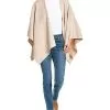 Emberly Herringbone Poncho Women