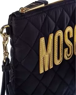 MOSCHINO Quilted Leather-Trim Pouch Women -Fashion Clothing Store 1111009706 RLLD 3