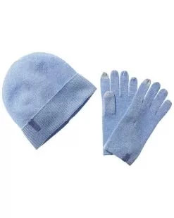 Hat & Gloves Set Women Grey 13 Hat & Gloves Set Women Grey -Fashion Clothing Store 1111013531 RLLD dustyblue 1