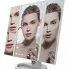 Tri -Fold Vanity Makeup Mirror With 24 Natural White LED Lights Women