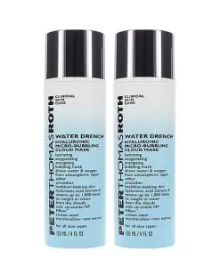 Peter Thomas Roth 8oz Water Drench Hyaluronic Micro-Bubbling Cloud Mask 2 Pack Women