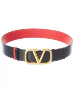 Valentino VLogo 40mm Reversible Leather Belt Women