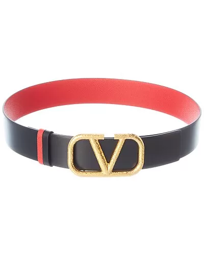 Valentino VLogo 40mm Reversible Leather Belt Women 1 Valentino VLogo 40mm Reversible Leather Belt Women