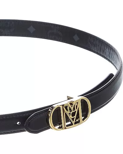 MCM Mode Travia Reversible Leather Belt Women 2 MCM Mode Travia Reversible Leather Belt Women - Image 2