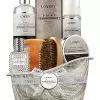 Premium Bath And Body Beauty Basket, Rosemary Peppermint Home Spa Set Women