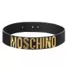 MOSCHINO Logo Lettering Leather Belt Women