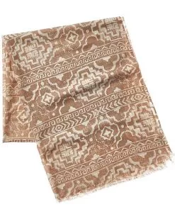 Reed Wool Scarf Women Beige
