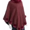 Pom Pom Poncho Women