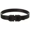 Salvatore Ferragamo Aura Leather Belt Women