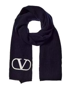 Valentino VLogo Wool Scarf Women