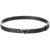 Prada Logo Saffiano Leather Belt Women