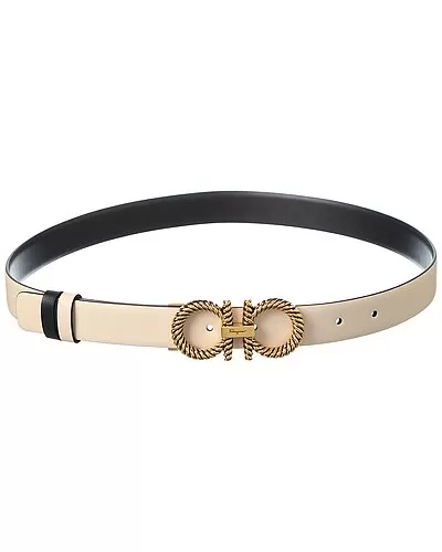 Salvatore Ferragamo Gancini Reversible & Adjustable Leather Belt Women 1 Salvatore Ferragamo Gancini Reversible & Adjustable Leather Belt Women