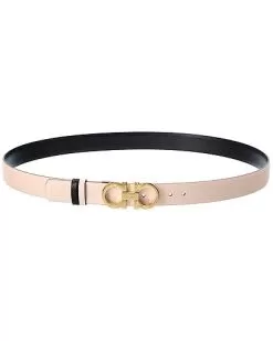 Salvatore Ferragamo Gancini Reversible & Adjustable Leather Belt Women