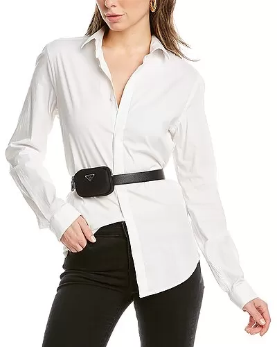 Prada Pouch Saffiano Leather Belt Women 4 Prada Pouch Saffiano Leather Belt Women - Image 4