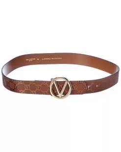By Mario Valentino Giusy Monogram Leather Belt Women