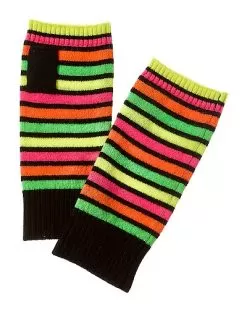Rainbow Cashmere Wrist Warmers Women