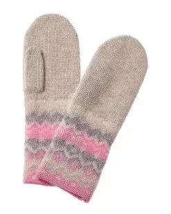 Fairisle Cashmere Mittens Women