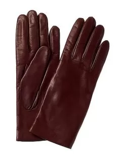 Cashmere-Lined Leather Gloves Women