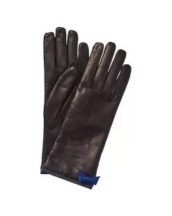 Leather Gloves With Bow Women