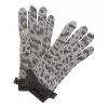 Leopard Bow Cashmere Gloves Women