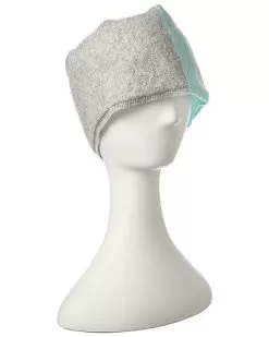 Colorblocked Ribbed Cashmere Headband Women