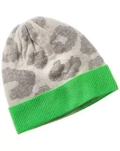 Eopard Cashmere Beanie Women