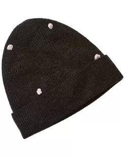 Bobble Cashmere Beanie Women