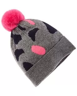 Eopard Pop Pom Hat Women