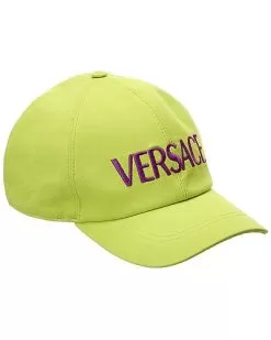 Versace Embroidered Logo Baseball Cap Women
