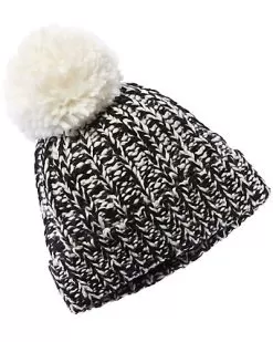 Chunky Knit Pom Wool-Blend Hat Women