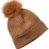 Rib Pom Cashmere Hat Women
