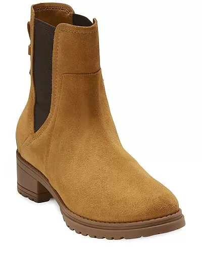 Cole Haan Mea Weatherproof Suede Chelsea Bootie Women 1 Cole Haan Mea Weatherproof Suede Chelsea Bootie Women