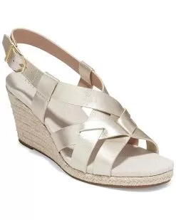 Cole Haan Rystal Leather Wedge Sandal Women