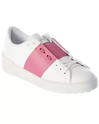 Valentino Rockstud Open Leather Sneaker Women 1 Valentino Rockstud Open Leather Sneaker Women