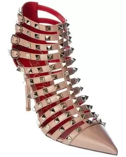 Valentino Rockstud Alcove 100 Leather Bootie Women