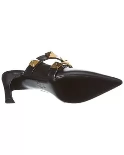 Valentino Roman Stud 65 Leather Mule Women -Fashion Clothing Store 1313064945 RLLD 4