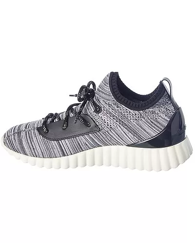 Salvatore Ferragamo Niky Knit & Leather Sneaker Women 2 Salvatore Ferragamo Niky Knit & Leather Sneaker Women - Image 2