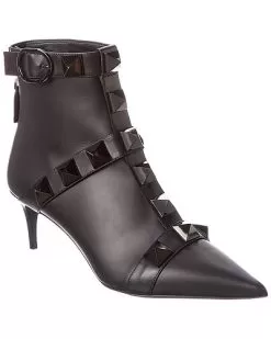 Valentino Roman Stud 60 Leather Bootie Women