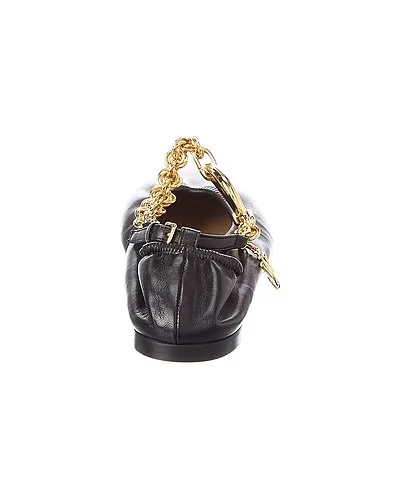 JW Anderson Chain Leather Ballerina Flat Women 3 JW Anderson Chain Leather Ballerina Flat Women - Image 3