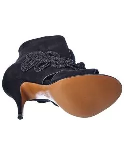 Salvatore Ferragamo Amirah Suede Bootie Women -Fashion Clothing Store 1313148190 RLLD 4