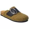 JW Anderson Buckle Felt & Leather Mule Women
