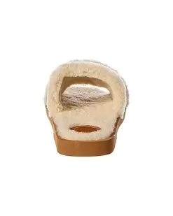Chloé Woody Canvas & Shearling Slide Women 7 Chloé Woody Canvas & Shearling Slide Women -Fashion Clothing Store 1313156614 RLLD 3