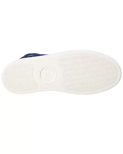 Chloé Lauren Lace & Leather Sneaker Women 4 Chloé Lauren Lace & Leather Sneaker Women - Image 4