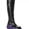 Bottega Veneta The Tire High Leather Boot Women