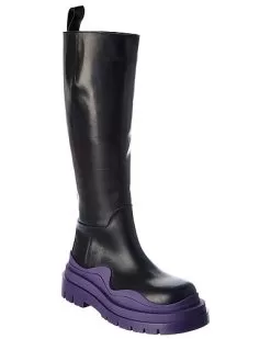 Bottega Veneta The Tire High Leather Boot Women
