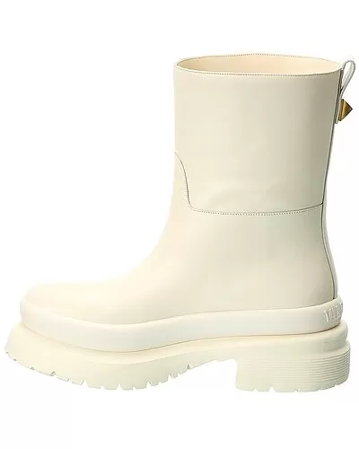 Valentino Roman Stud Leather Bootie Women 2 Valentino Roman Stud Leather Bootie Women - Image 2