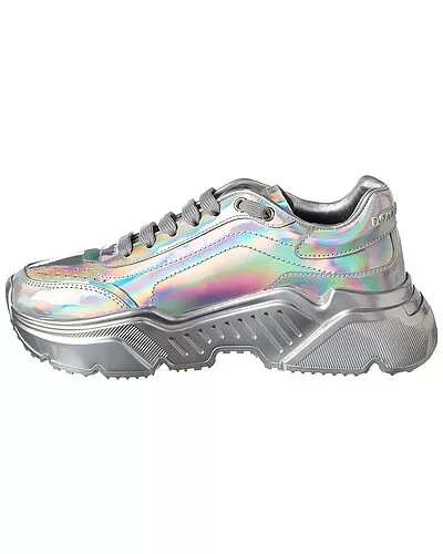 Dolce & Gabbana Holographic Leather Sneaker Women 2 Dolce & Gabbana Holographic Leather Sneaker Women - Image 2